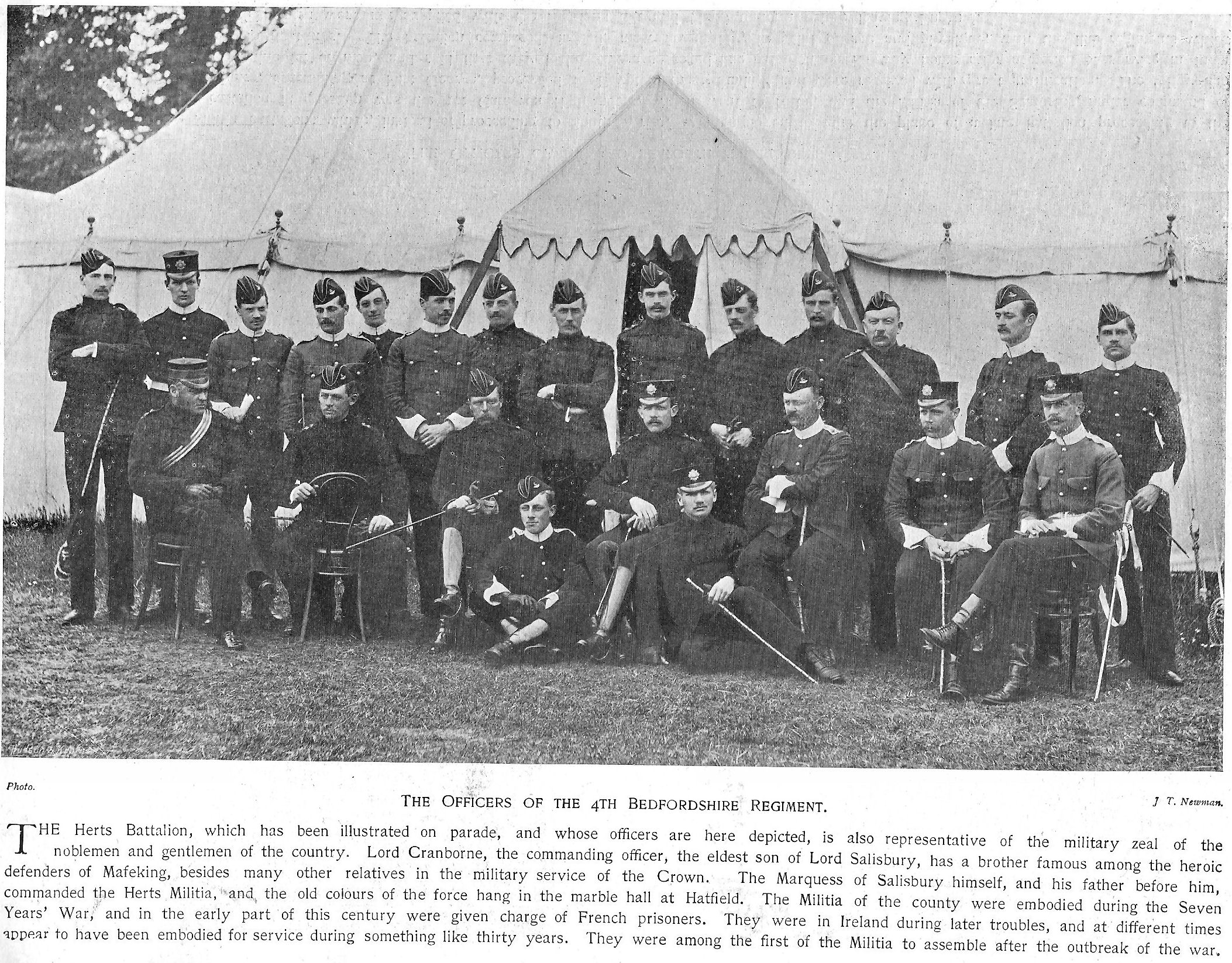 Bedfordshire Regiment 4th Battalion Officers