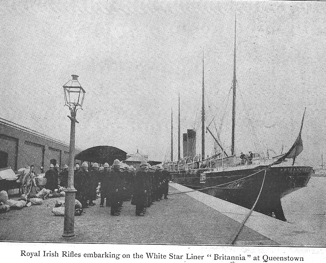 Royal Irish Rifles Embarking Britannia