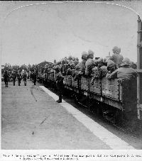Wiltshire Regiment in transit